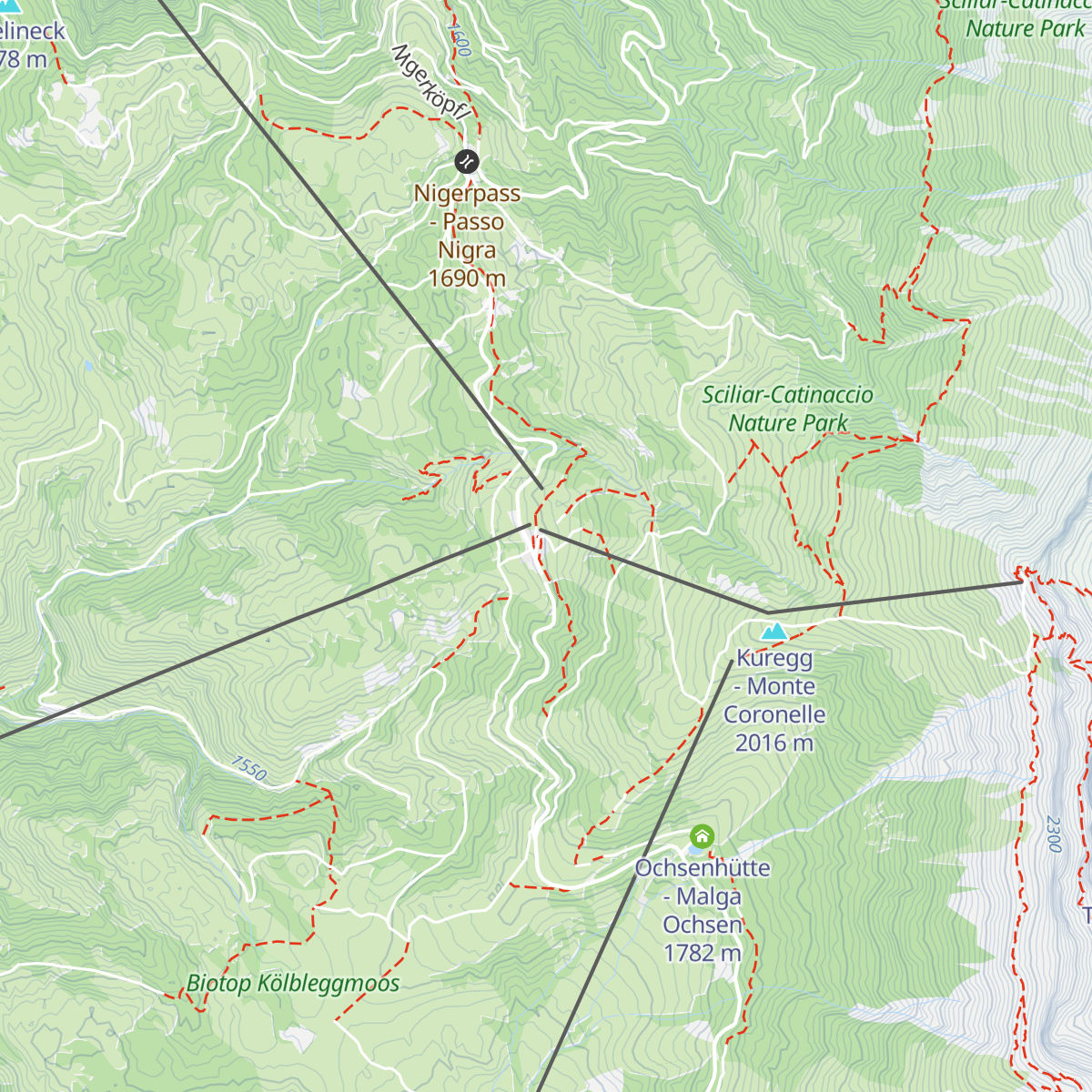 Frommeralm - Malga Frommer map