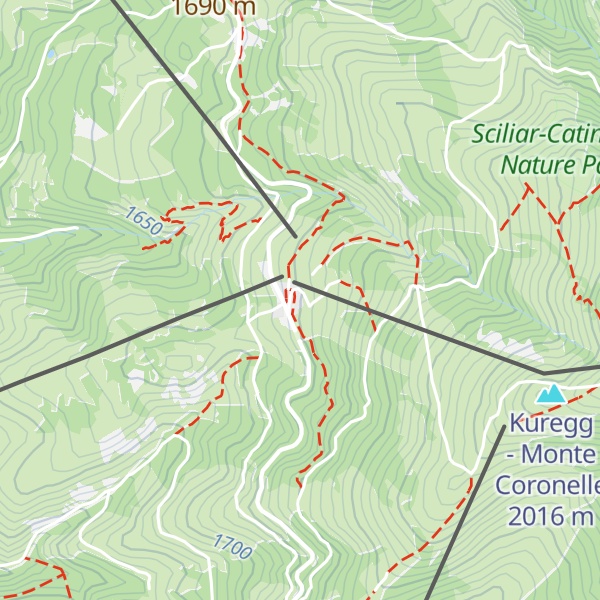 Map of Frommeralm - Malga Frommer