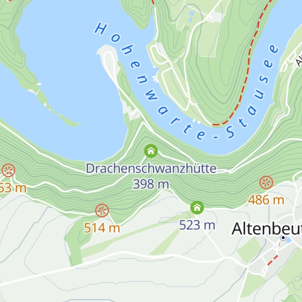 Map of Drachenschwanzhütte