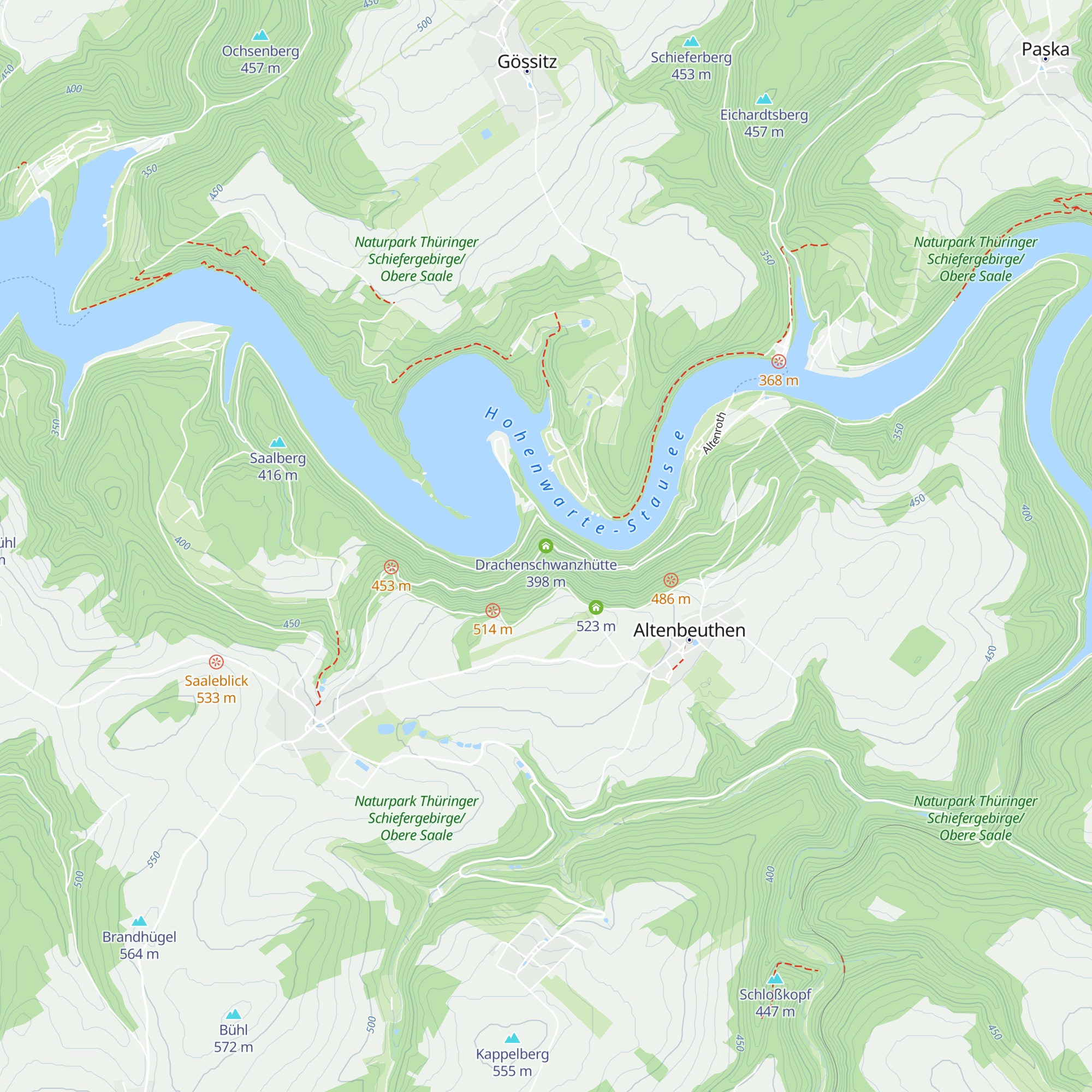 Drachenschwanzhütte map