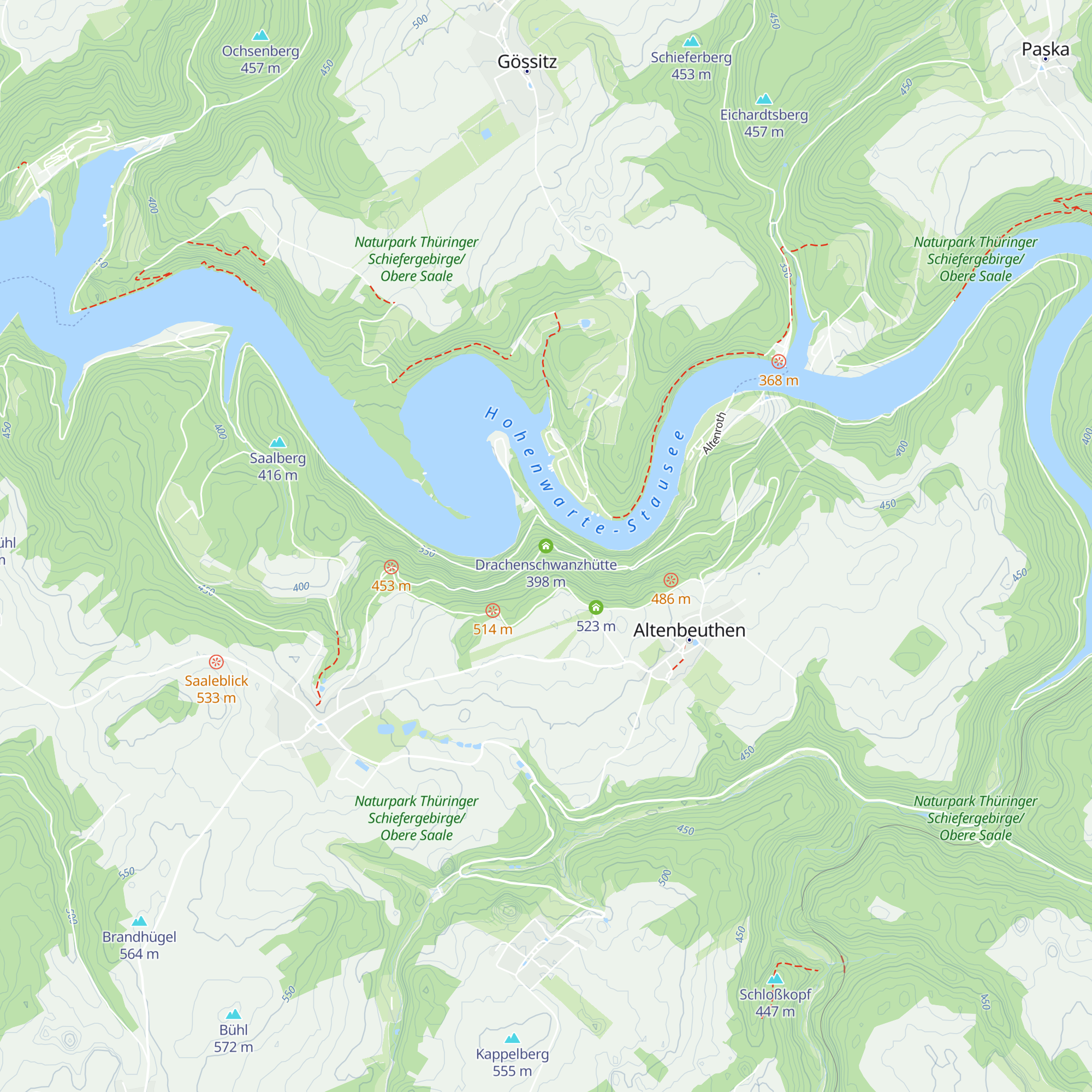 Drachenschwanzhütte map
