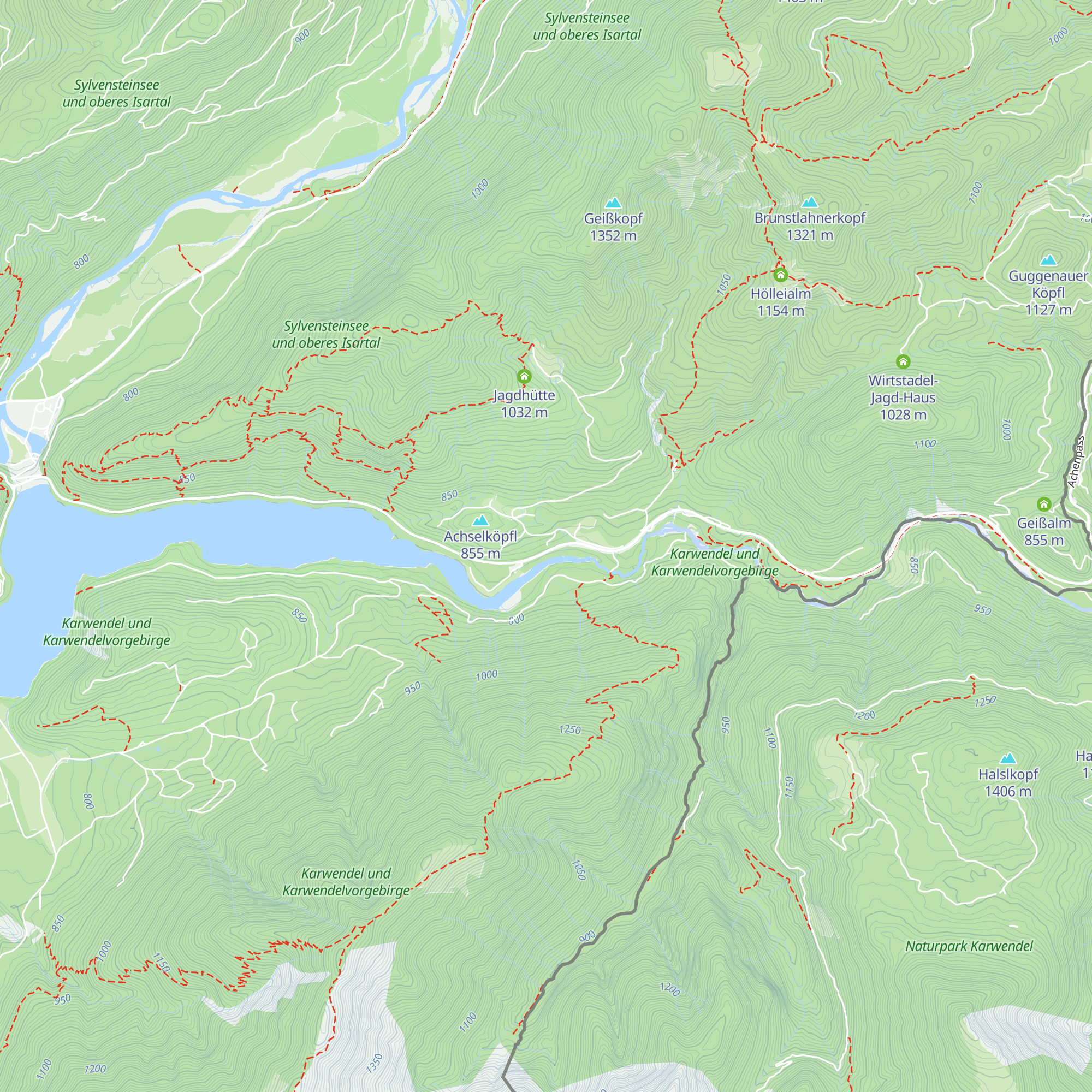 Walchenstube map