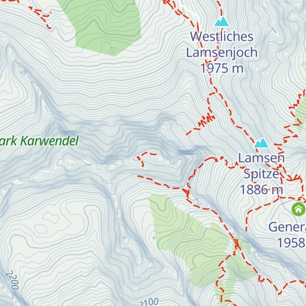 Map of Lamsenspitze