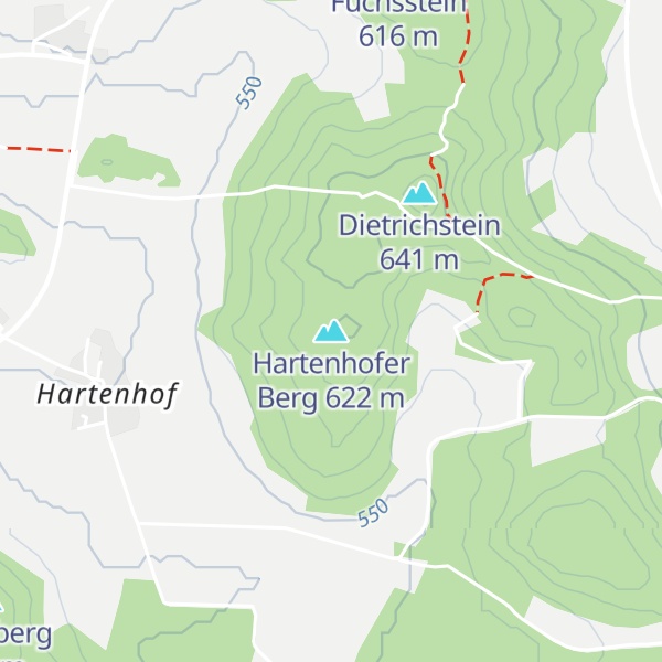 Map of Hartenhofer Berg