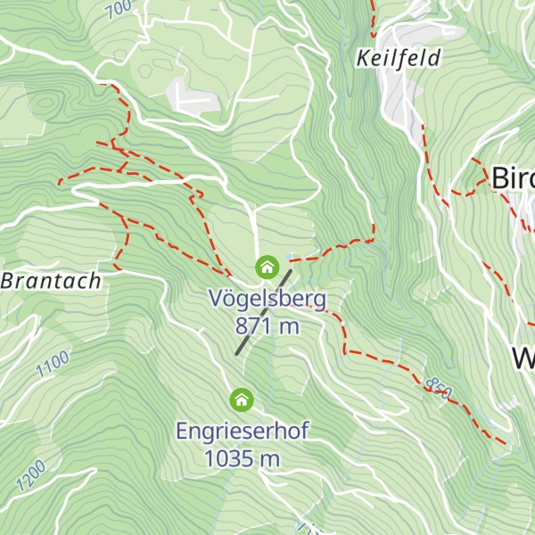 Map of Vögelsberg