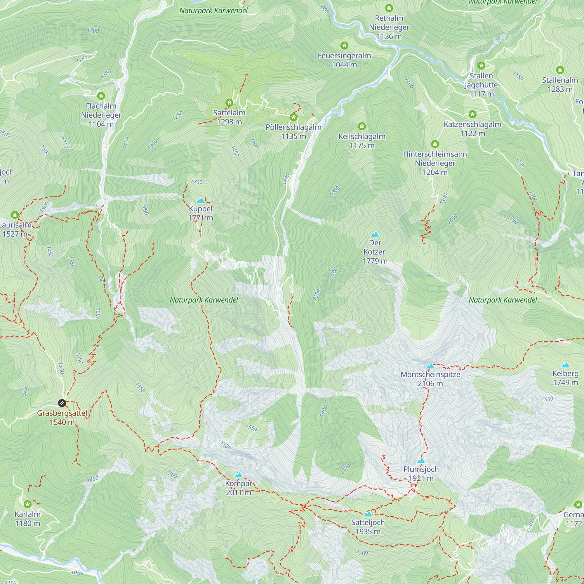 Plumbsbachalm map