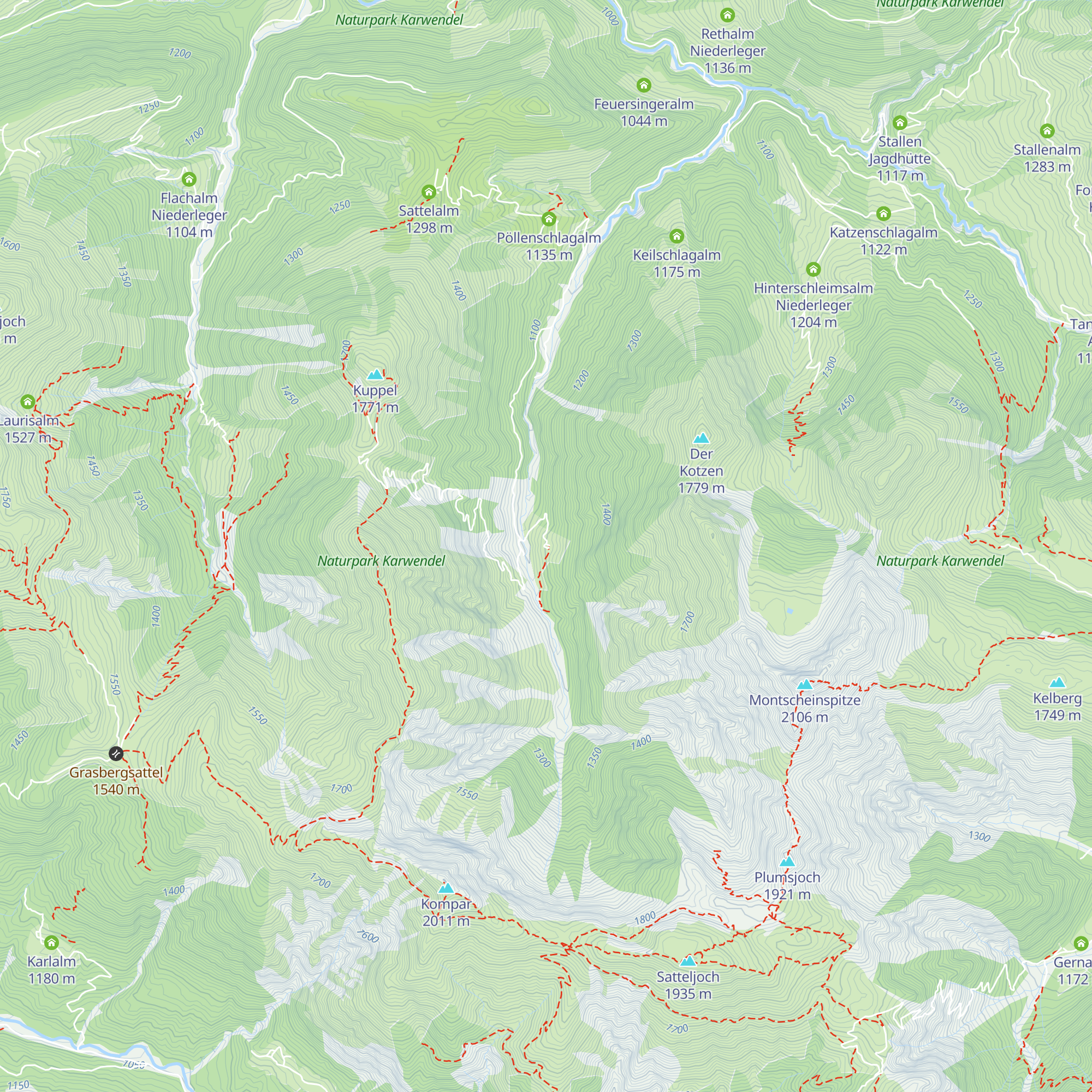 Plumbsbachalm map