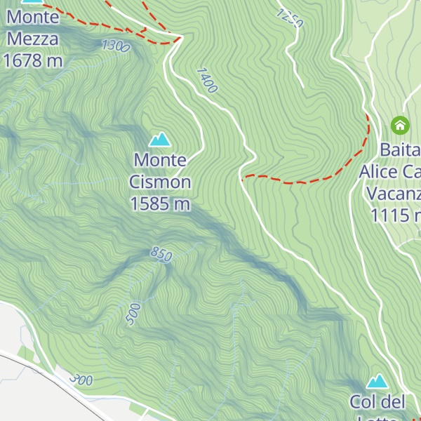 Map of Pale della Caldiera