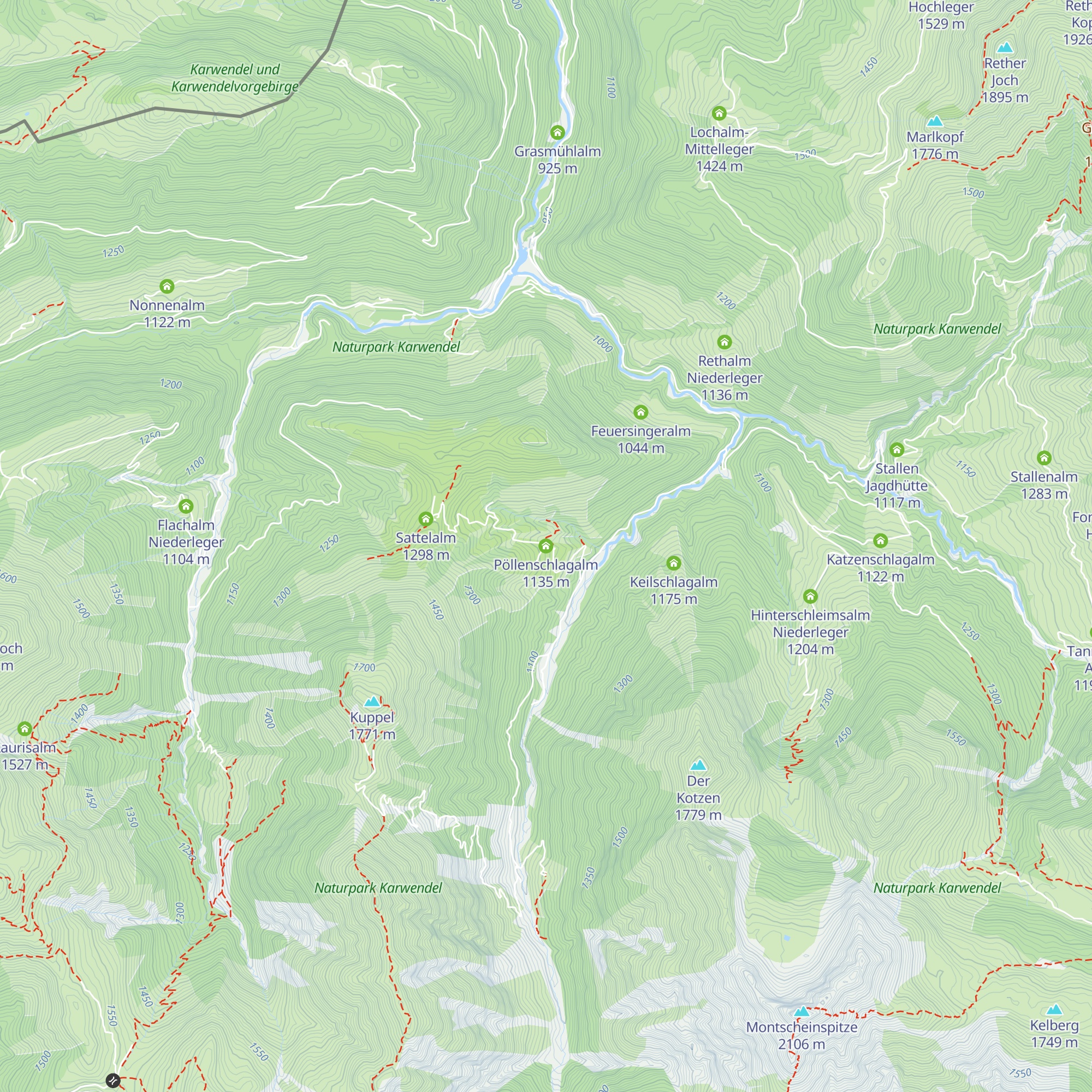 Pöllenschlagalm map
