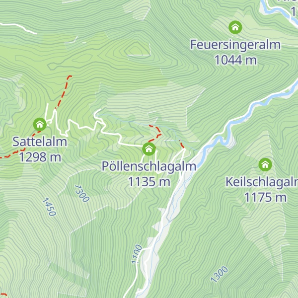 Map of Pöllenschlagalm