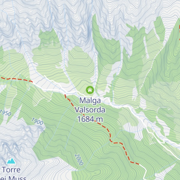 Map of Malga Valsorda