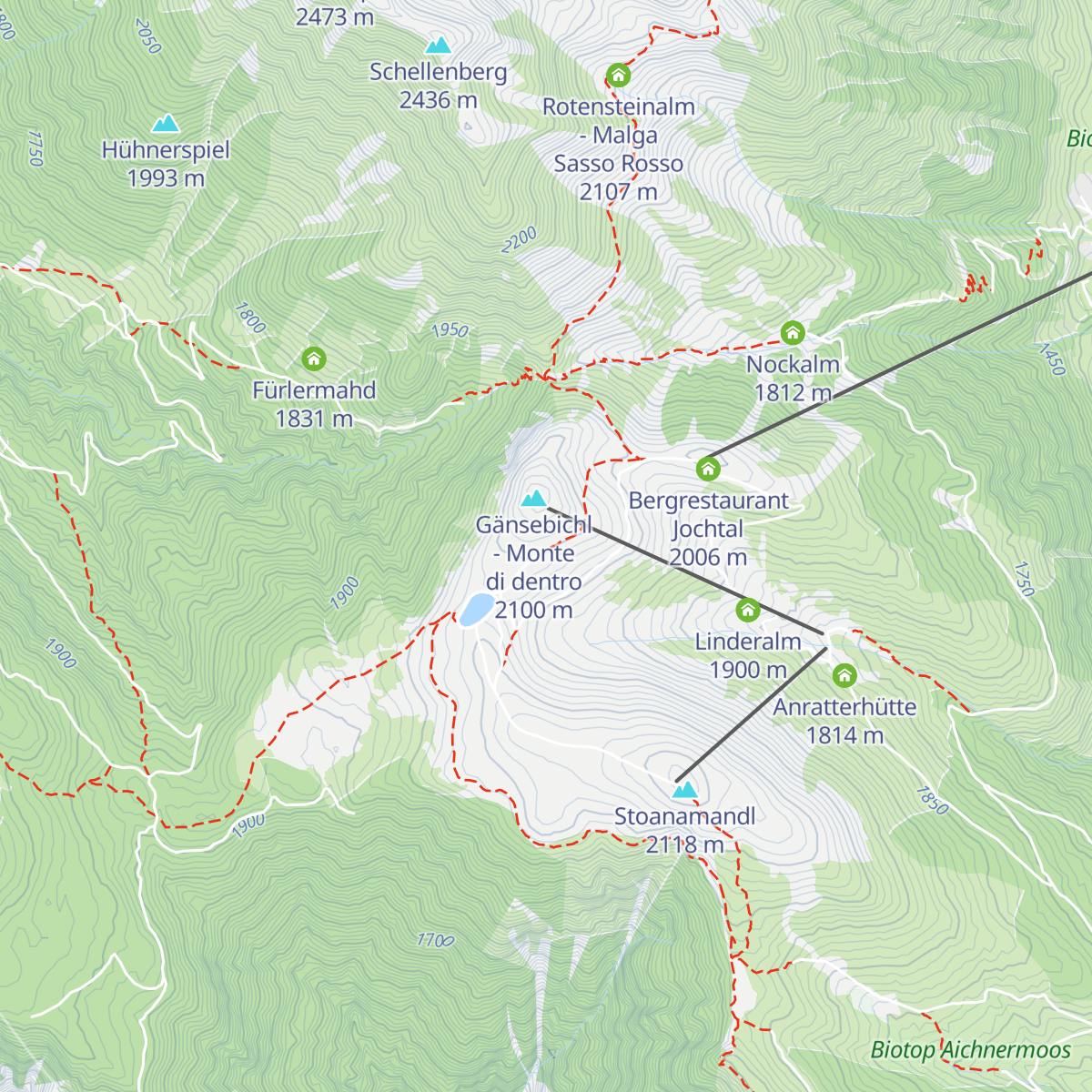 Ochsenalm map