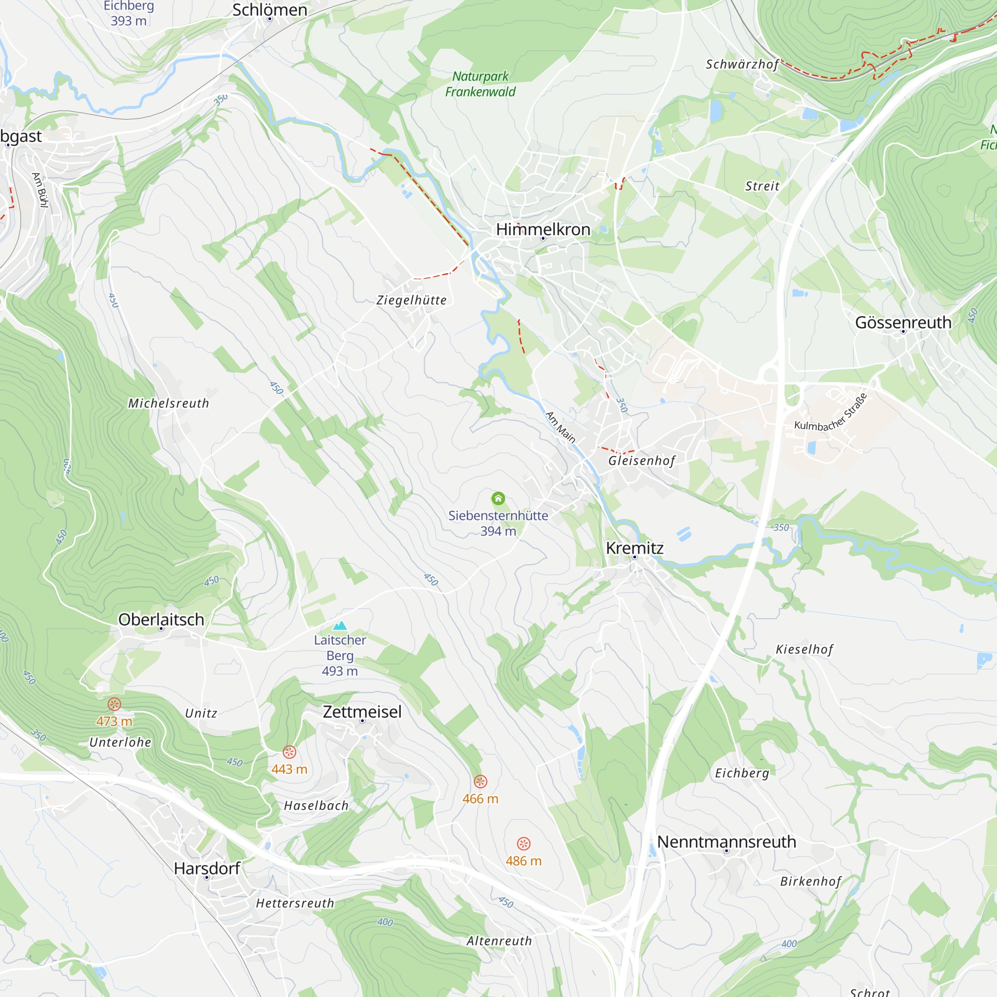 Siebensternhütte map