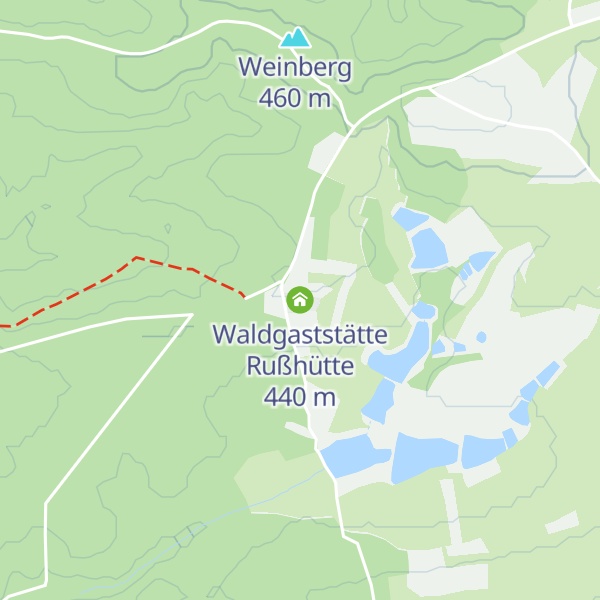 Map of Waldgaststätte Rußhütte