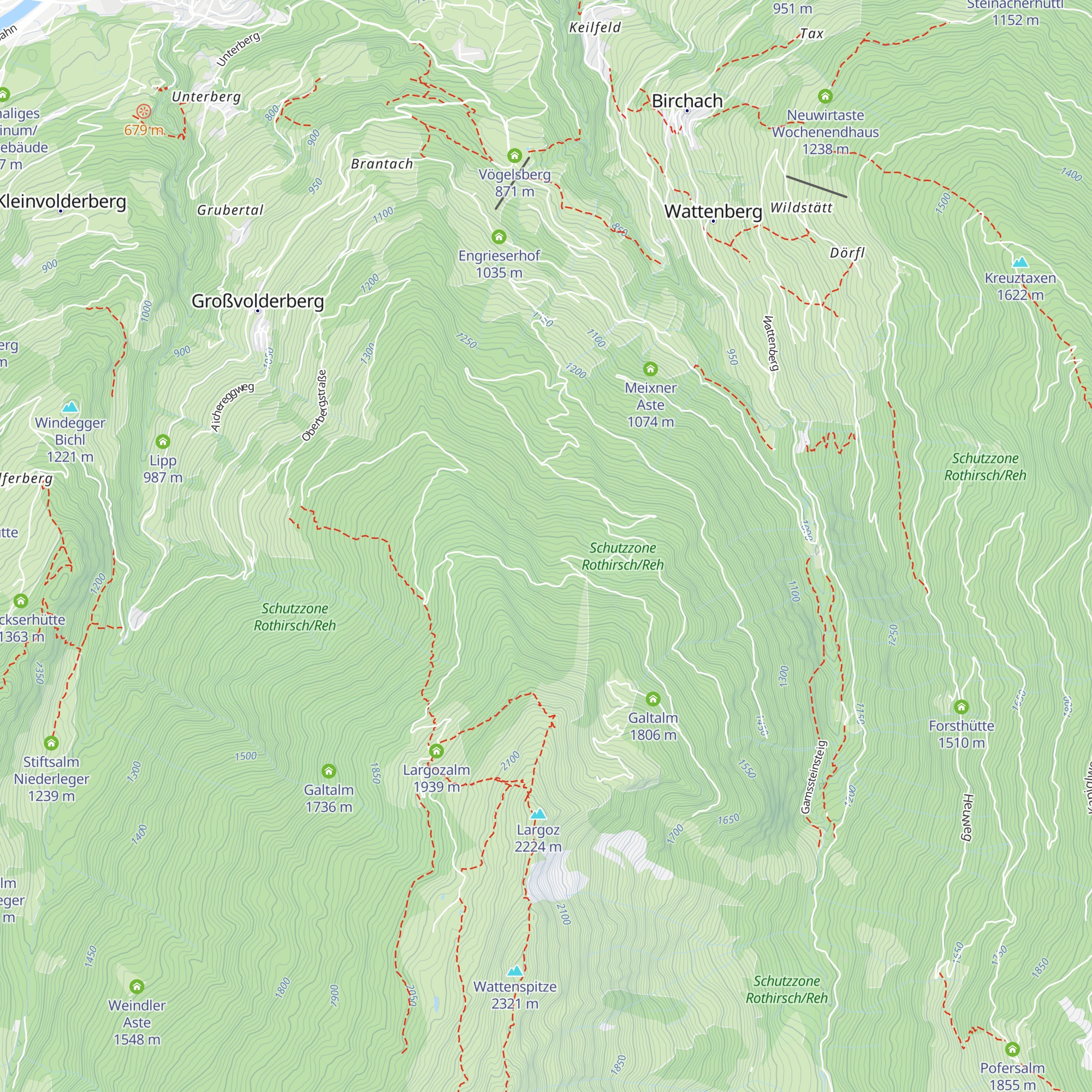 Jagerhütte map