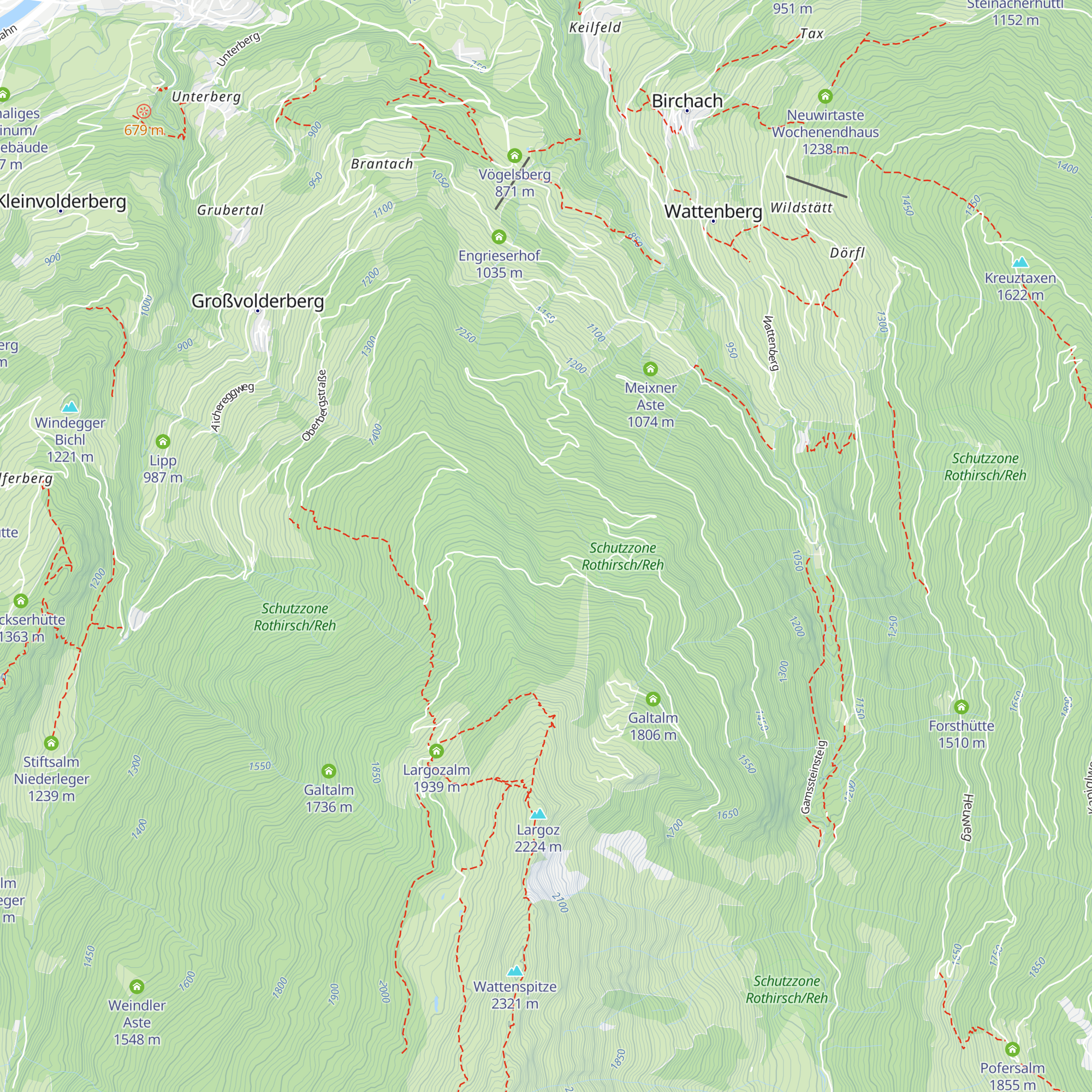 Jagerhütte map