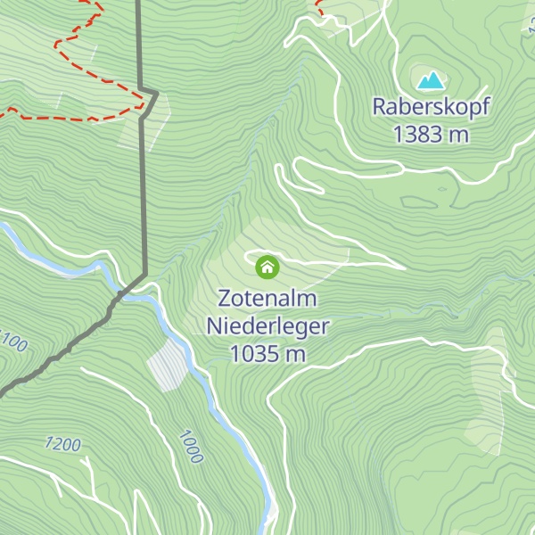 Map of Zotenalm Niederleger