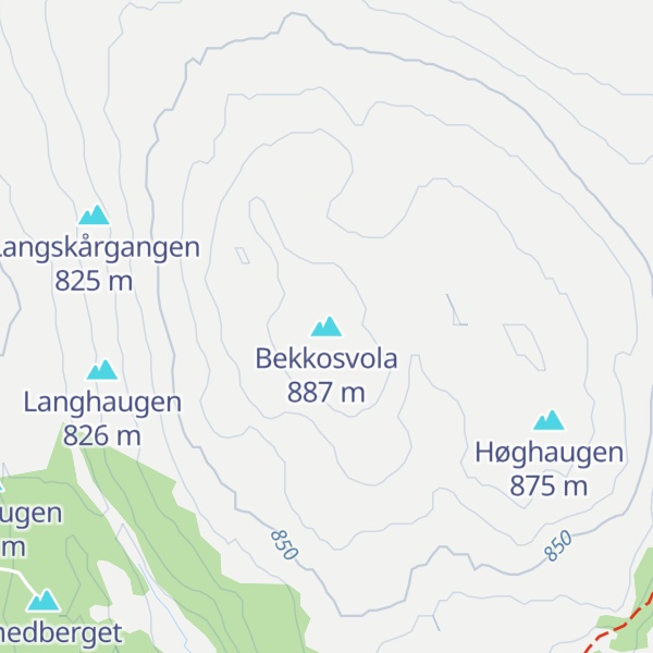 Map of Bekkosvola
