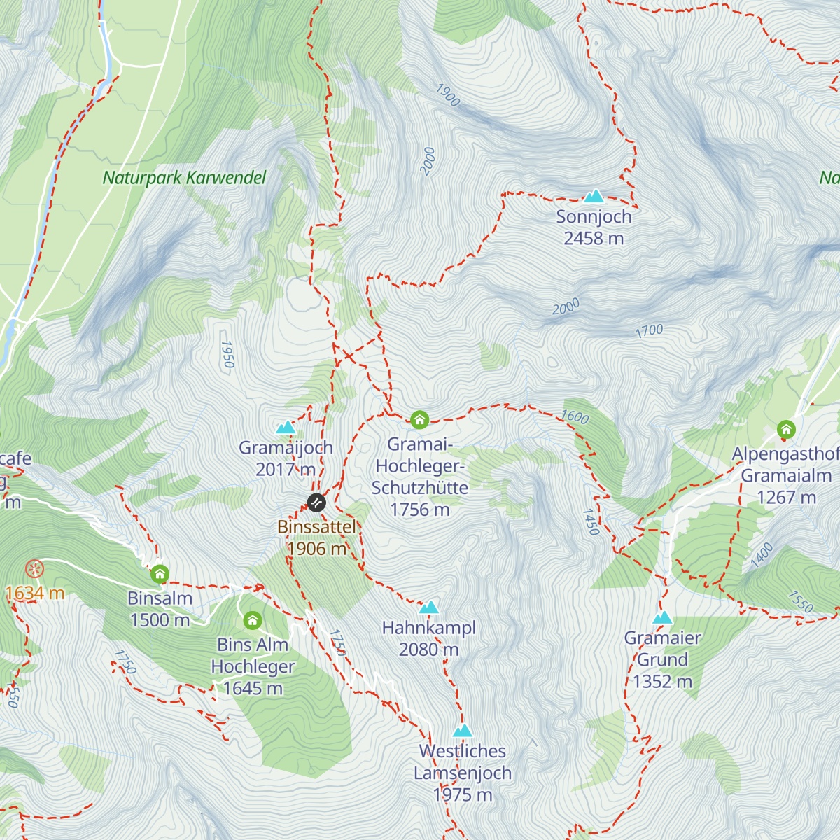 Gramai-Hochleger-Schutzhütte map