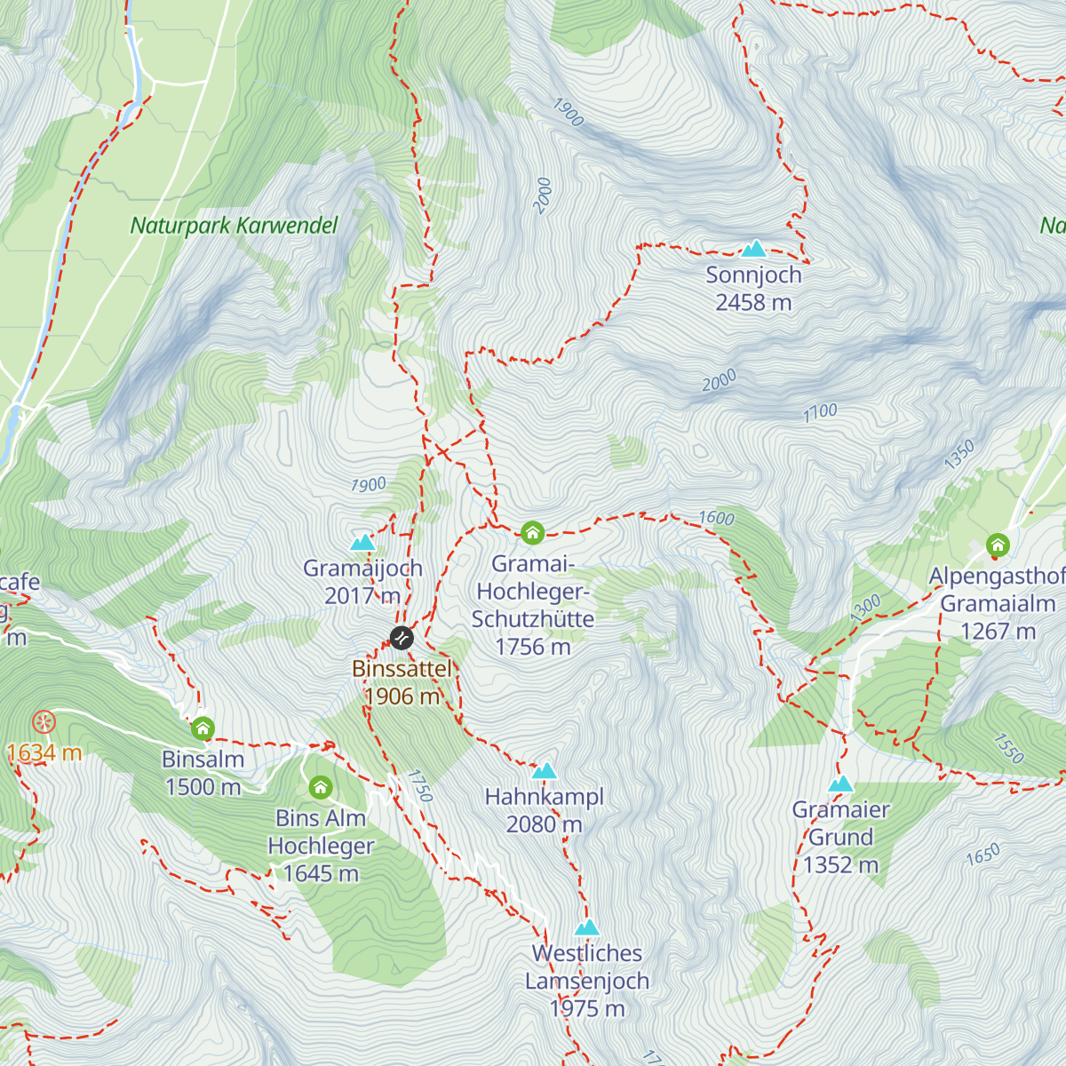 Gramai-Hochleger-Schutzhütte map