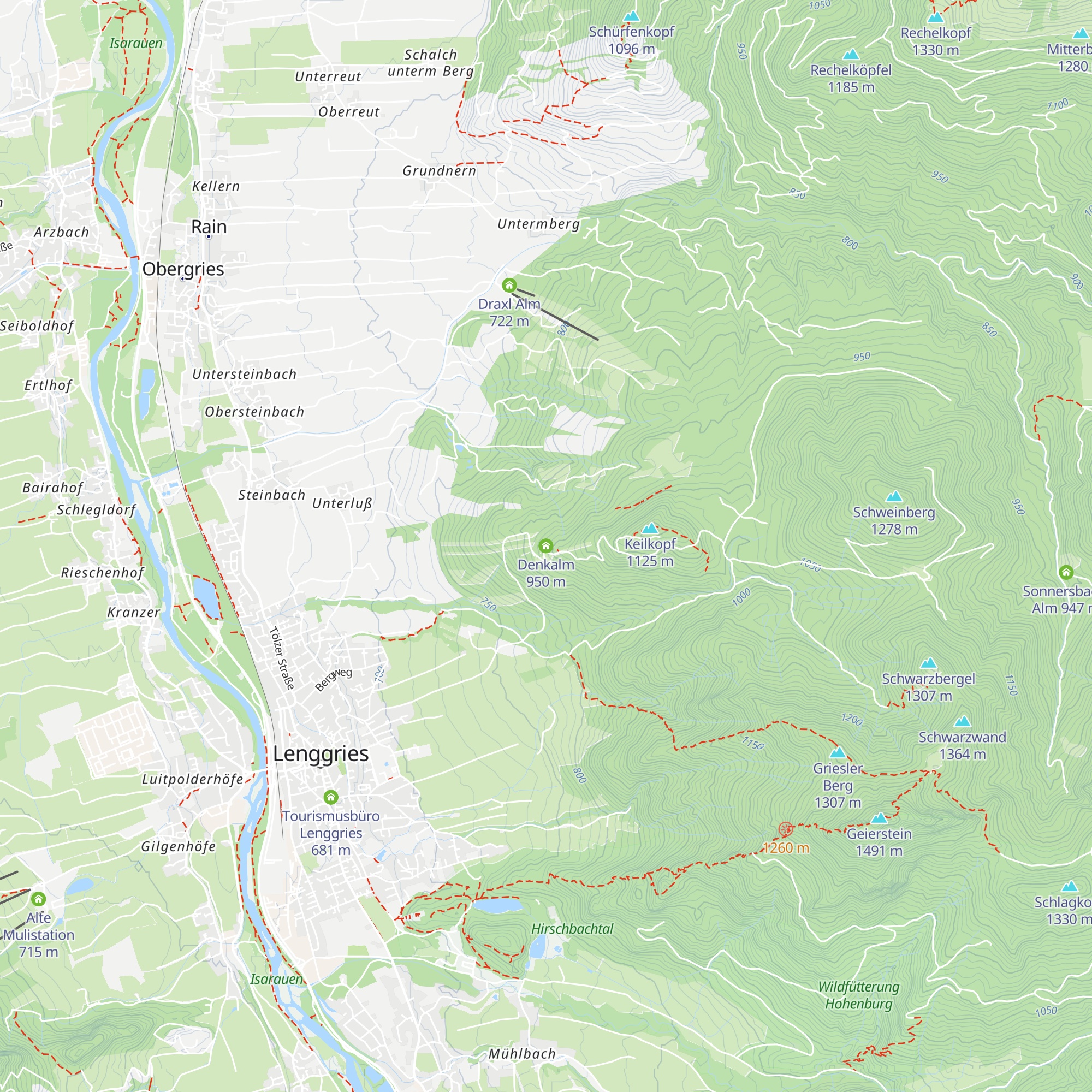 Denkalm map