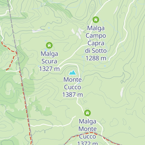 Map of Monte Cucco