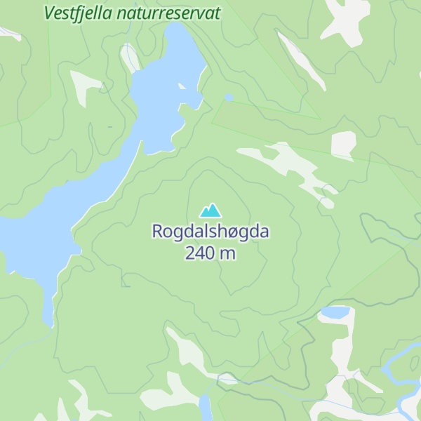 Map of Rogdalshøgda