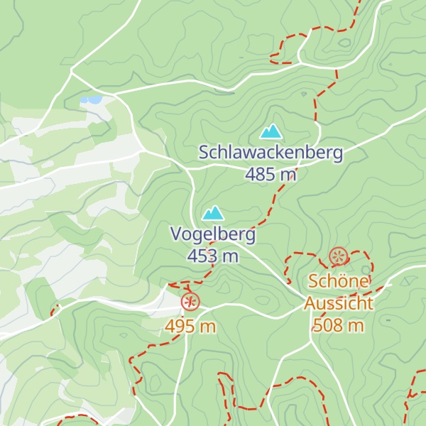 Map of Vogelberg