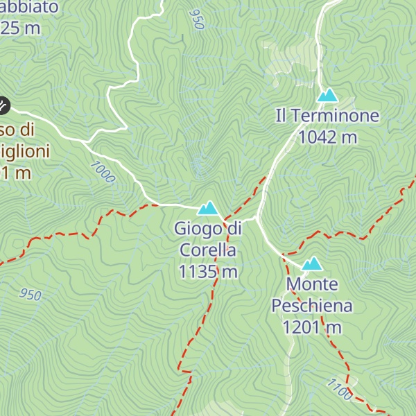 Map of Giogo di Corella