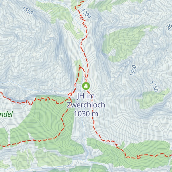 Map of JH im Zwerchloch