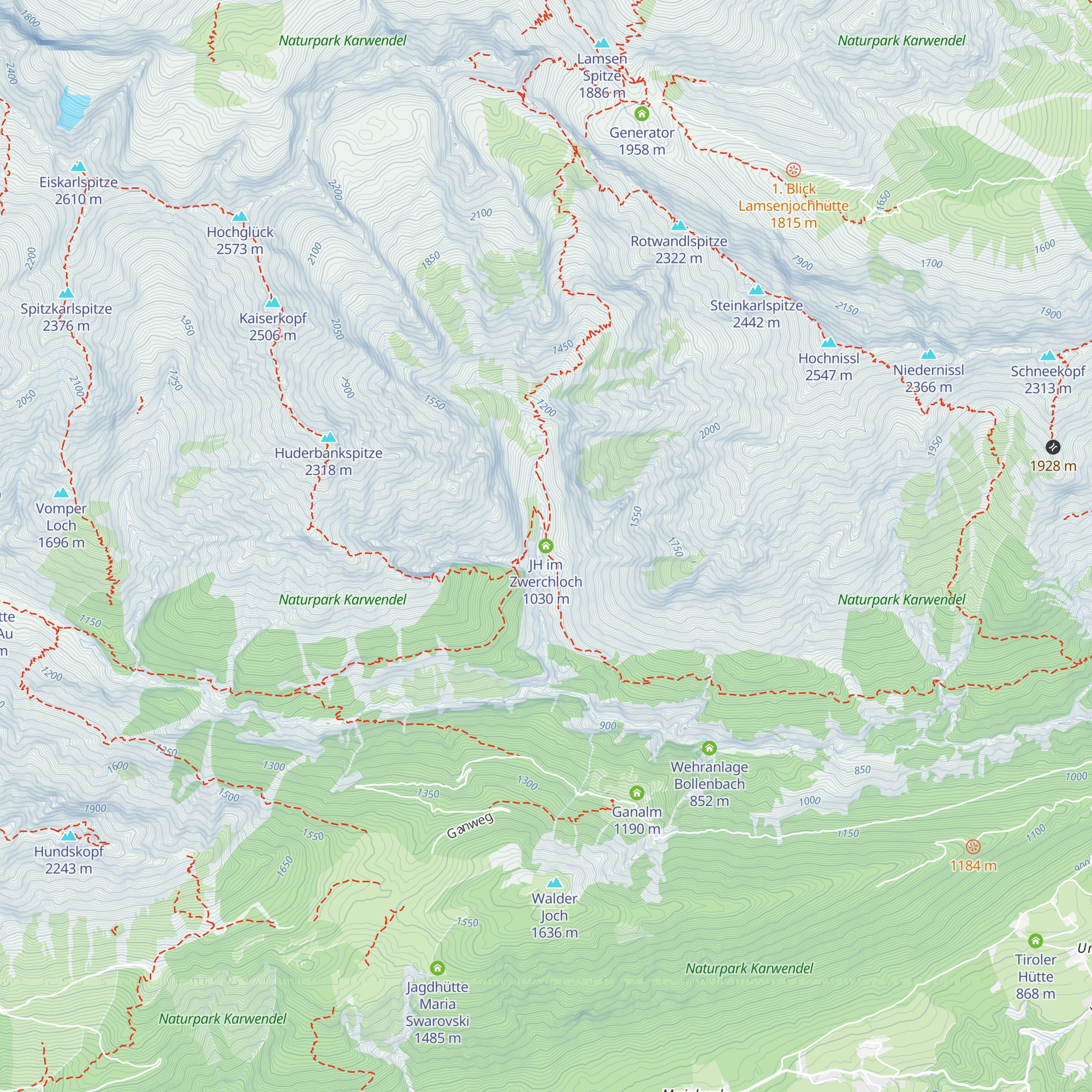 JH im Zwerchloch map