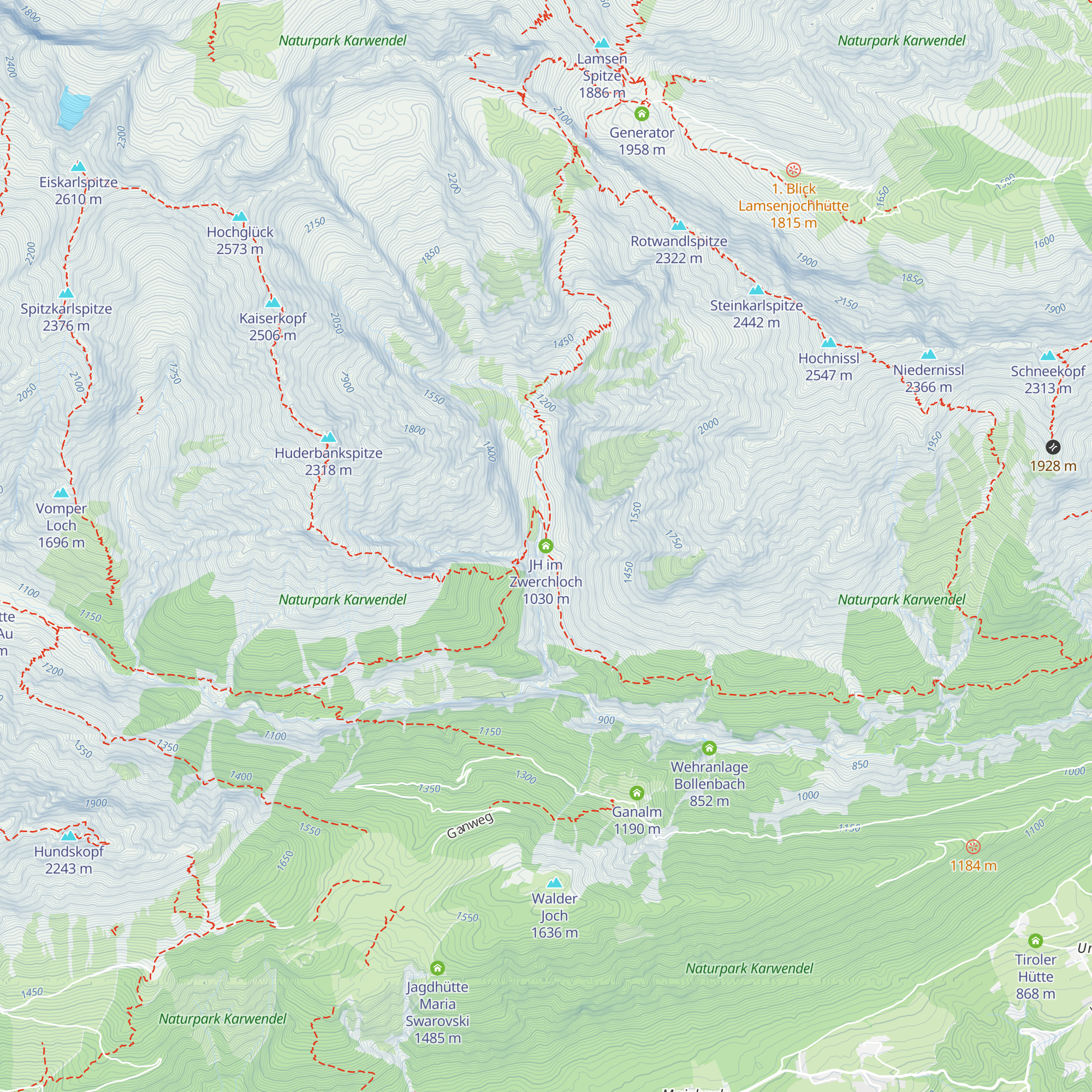 JH im Zwerchloch map