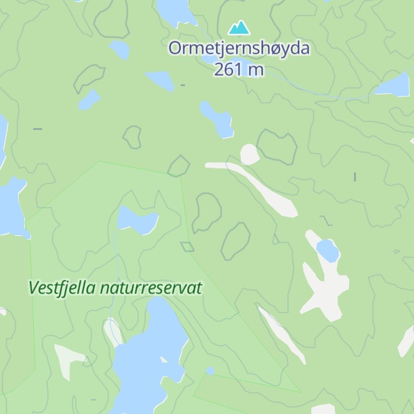 Map of Djupvannshøyda