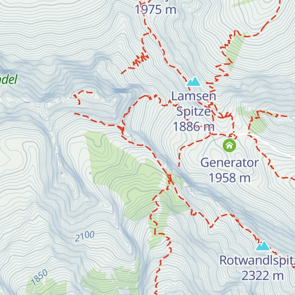 Map of Lamsenhüttenturm