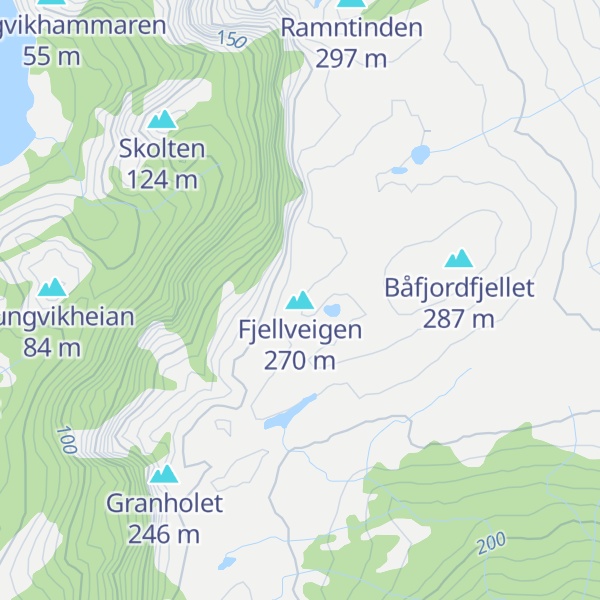 Map of Fjellveigen