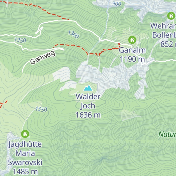 Map of Walder Joch