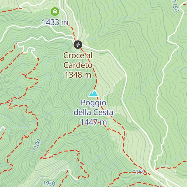 Map of Poggio della Cesta
