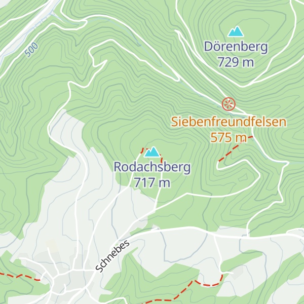 Map of Rodachsberg