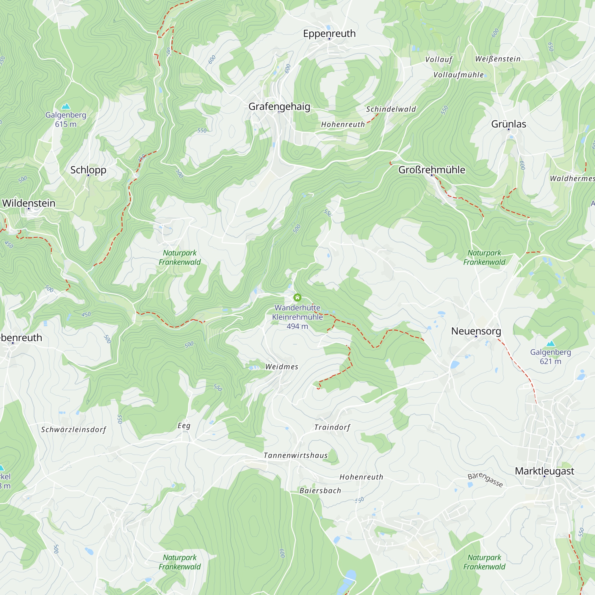 Wanderhütte Kleinrehmühle map