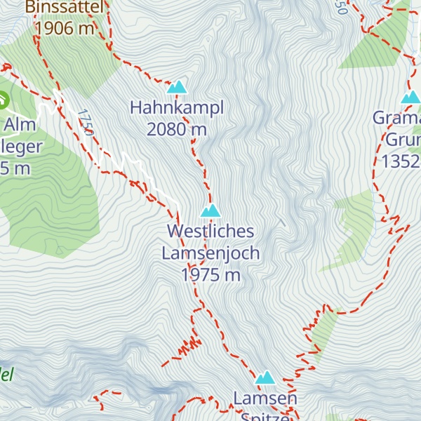 Map of Westliches Lamsenjoch