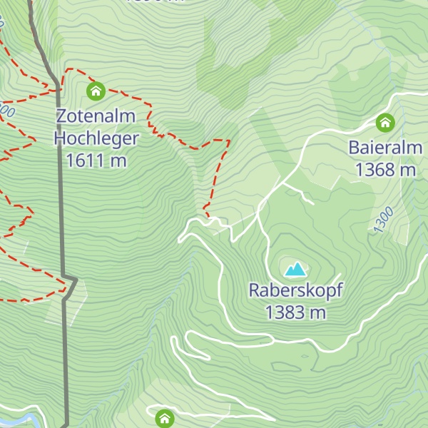 Map of Zotenalm Mittelleger