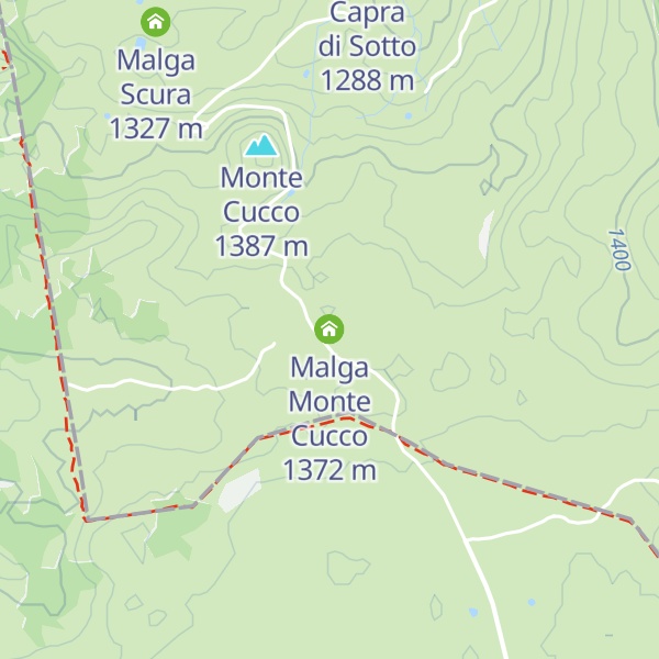 Map of Malga Monte Cucco