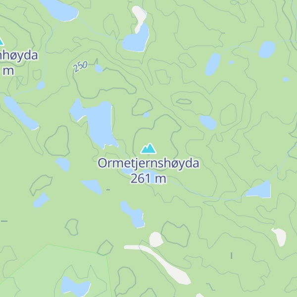 Map of Ormetjernshøyda