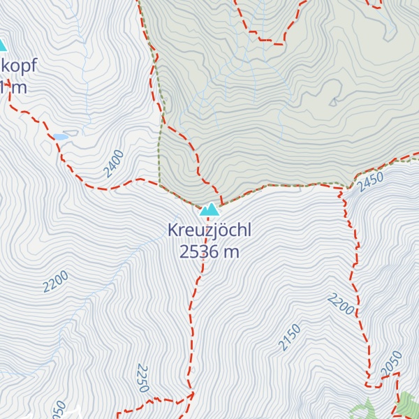 Map of Kreuzjöchl
