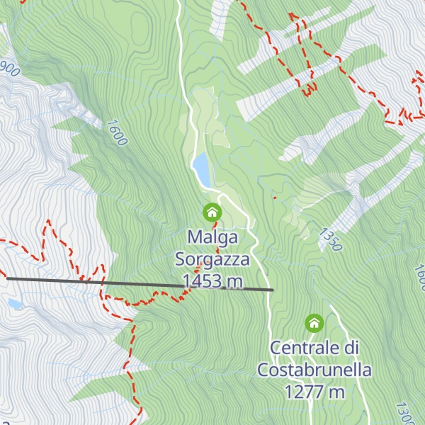 Map of Malga Sorgazza