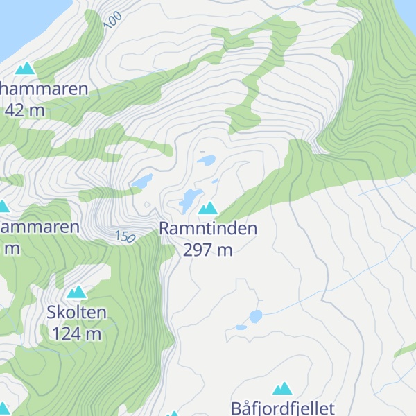 Map of Ramntinden