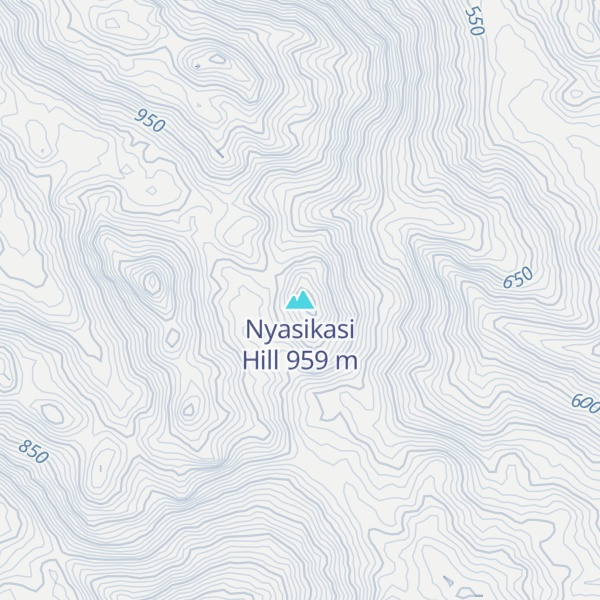 Map of Nyasikasi Hill