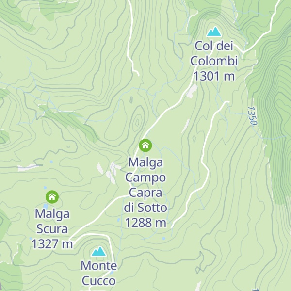 Map of Malga Campo Capra di Sotto