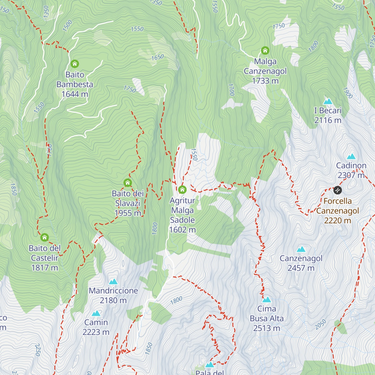 Baita dell'Alpino map