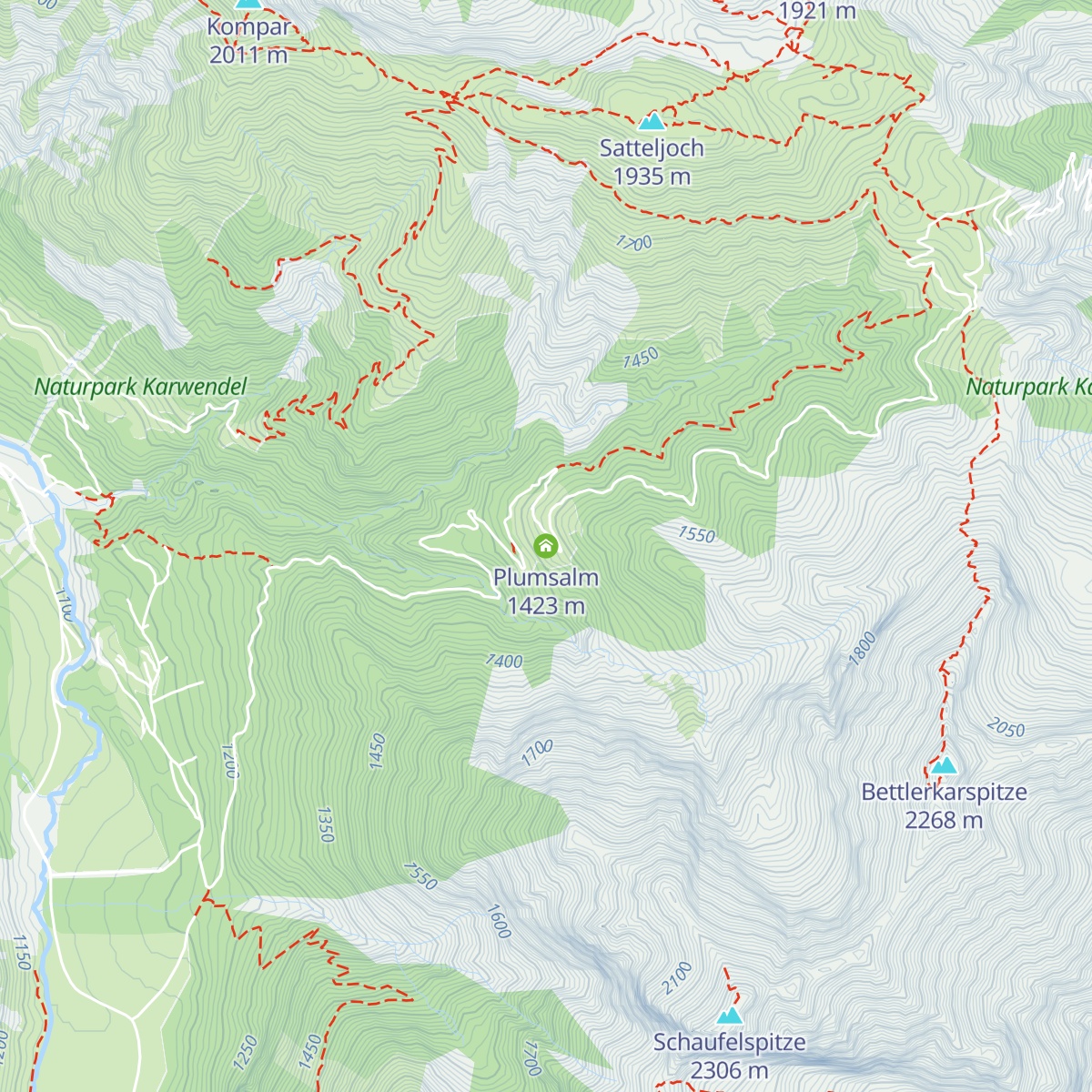 Plumsalm map